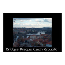 Bridges in Prague posters