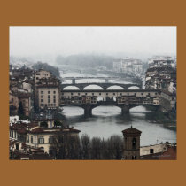 Bridges of Florence on Canvas posters