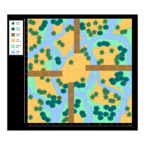 Bridges over Swampy Water - Battlemap Poster posters