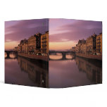 Bridges over the Arno River at sunset, binders