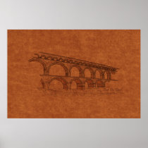 Bridges: Pont Du Gard, France Print