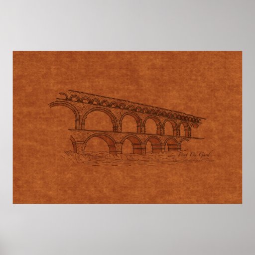 Bridges: Pont Du Gard, France Print