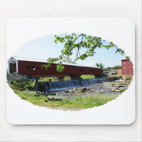 Bridgeton Covered Bridge and Mill mousepad