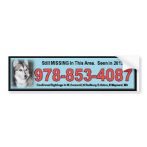 Bridgett bumper sticker blue