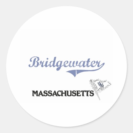 Bridgewater Massachusetts City Classic Stickers