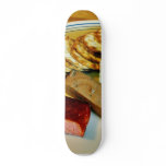 Brie Cheese Salmon Smoked Pate Crackers Champagne Skate Board