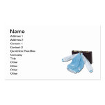 Briefcase and Letterman Jacket Business Card Template