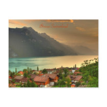 Brienz Switzerland & Lake Brienzersee & Swiss Alps
