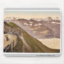 Brienzer Rothorn, terrace, Bernese Oberland, Switz Mouse Pad