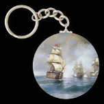 Brig Mercury Attacked by Two Turkish Ships keychains