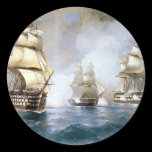 Brig Mercury Attacked by Two Turkish Ships stickers