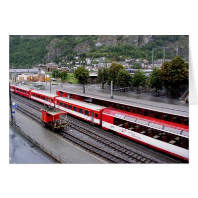 Brig station in Switzerland Card by ANGELHELEN