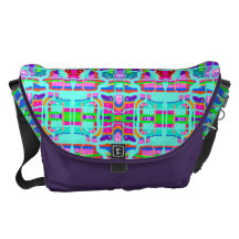 Brigadoon Multi-color Plaid Rickshaw Messenger Bag