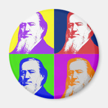 Brigham Young Pop Art Magnet