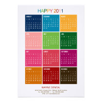 Bright 2011 Business Calendar Cards - Bold - invitations