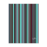 Bright 60s Retro Stripes postcards
