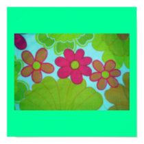 Bright 70's Flower Design posters