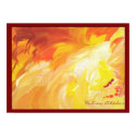 BRIGHT ABSTRACT orange painting texture posters