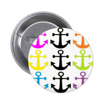 Bright Anchors Pinback Button