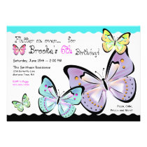 Bright and Beautiful Butterfly Invitation invitations
