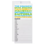 Bright and Bold 2012 Calendar - March rack cards