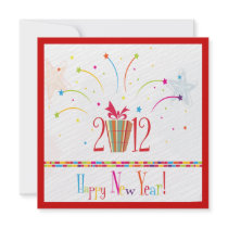 bright and cheerful new years party invitation