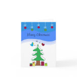 Bright and Cheery Christmas Greeting Greeting Card