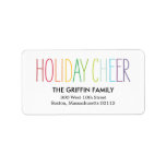 Bright and Colorful Address Labels labels