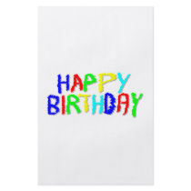Bright and Colorful. Happy Birthday. Flyer