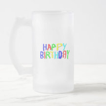Bright and Colorful. Happy Birthday. Mug