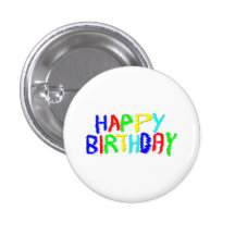Bright and Colorful. Happy Birthday. Pins