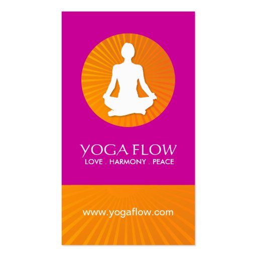 Bright and Modern Yoga Business Cards