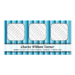 Bright Awnings Blue Birth Announcement Picture Card