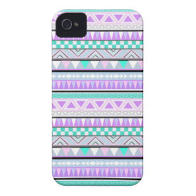 Bright Aztec Andes Pattern iPhone 4 Case