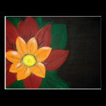 Bright Beautiful Orange Flower postcards