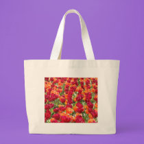 Bright Bed Tulip Flowers bags by sharonsphotography Bright Bed Tulip Flowers bags