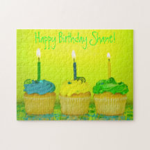 Bright Birthday Cupcakes Puzzles