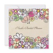 Bright Blossoms Custom Bridal Shower Invitation