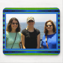 bright blue and green frame mousepads