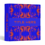 bright blue and red binders