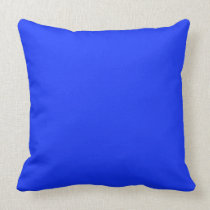 Bright Blue Background on a Pillow pillows