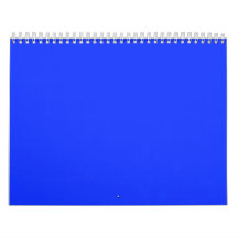 Bright Blue Backgrounds on a Calendar