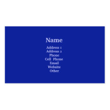 Bright Blue Business Card Templates