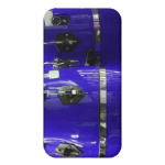 Bright blue conga drums photo cases for iPhone 4