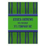 bright blue Green distressed  lines business cards
