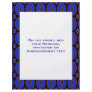 bright blue pattern full color flyer