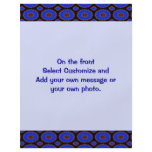 bright blue pattern personalized flyer