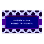 bright blue purple  Circles business cards