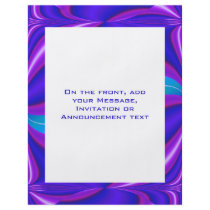 bright blue purple swirl flyers