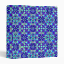Bright Blue Quilt Inspired BInder